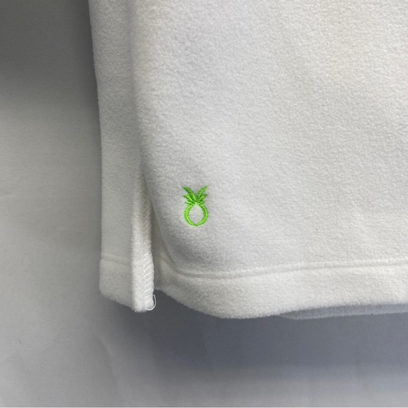 Dudley Stephens fleece pullover S white half sleeve soft matching wrap in closet - Picture 5 of 7